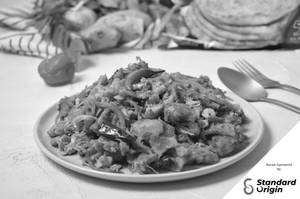 Egg Kothu Parotta With Spicy Chicken Dynamite