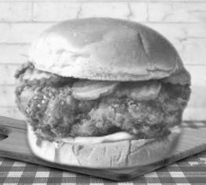 Cheese Cream Nashville Fried Chicken Burger