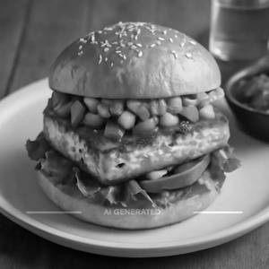 Schezwan Paneer Burger
