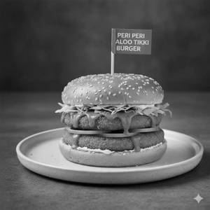 Peri Peri Aloo Tikki Burger