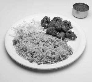 Gobi manchurian and veg fried rice