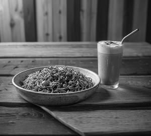 Chilli Garlic Maggi + Cold Coco
