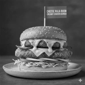 Cheese Raja Boom Creamy Chicken Burger