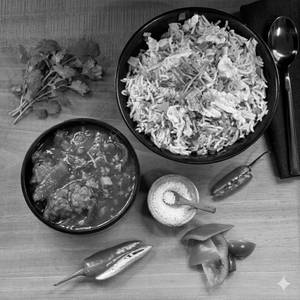 Egg Friedrice & Chilly Chicken