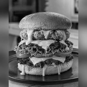 Hybrid Smash & Crispy Chicken Burger