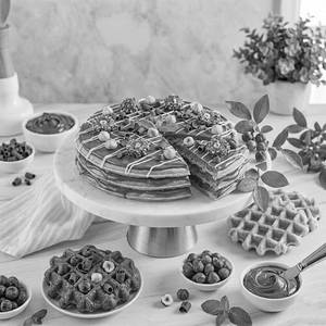 Nutella Hazelnut Waffle Cake