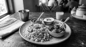 Chicken fried rice with chicken chilli [6 pieces]