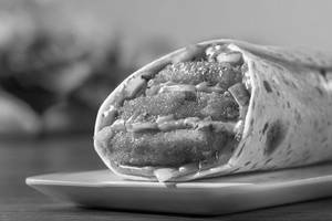 Crispy Baked Chipotle Aloo Burger Wrap