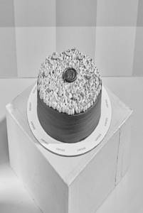 Eggless Chocolate Hazelnut Praline Cake Slice