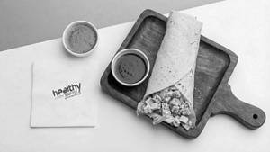 Paneer Tortilla Wrap Rolled with Veggies