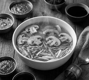 Chicken Mushroom Spring Onion Soup