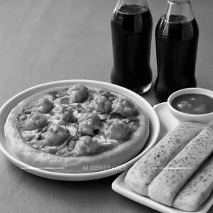 Meal For 2 ( Pizza + Sides + Soft Drink)