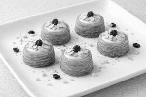 Swiss White Chocolate Cranberry Almond Oshe Bul Bul Kunafa Baklava