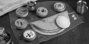 Idli(1pc), Medu Vada(1pc) & Masala Dosai(1pc)
