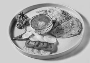 Dal Makhani With Malabar Paratha