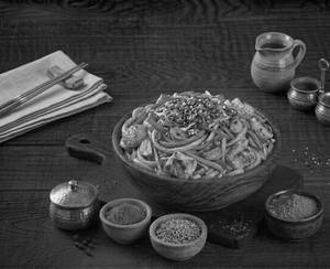 Udon Chicken Pan Fried Noodles