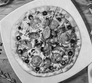 Veg double cheese pizza