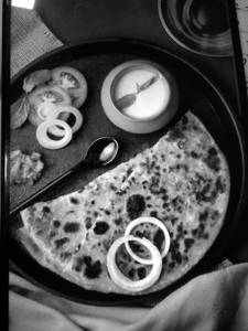 Onion tomato paratha