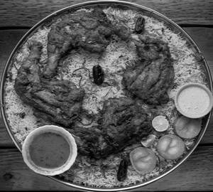 Alfaham Mandi With Biryani Rice - Full