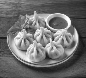 Veg soya momos [5 pieces]