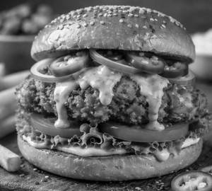 Spicy chicken burger