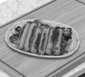 Butter Chicken Sausage With Pepper Broccoli