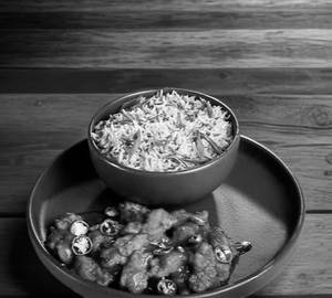 Fish manchurian biryani