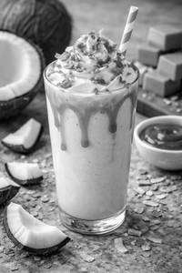 Coconut And Caramel Thick Shake