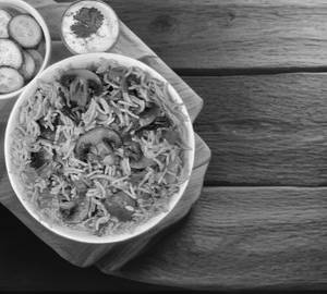 Mashroom biryani