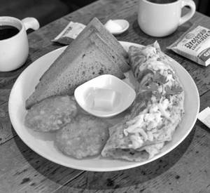 cheesed omelette (Plain)