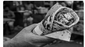 Double Achaari Paneer Roll