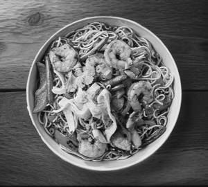 Prawns noddles