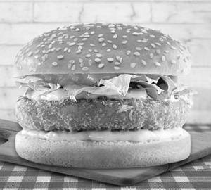 Cheese And Veg Stuffed Burger