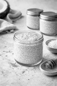 Chia Seeds Coconut Milk Pudding