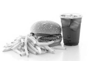 Burger + french fries + cold drink (sprite 250 ml)