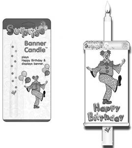 Surprise Banner Candle