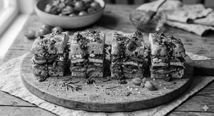Grilled Schezwan Veggies Panini