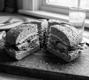 Vegetable Club Sandwich