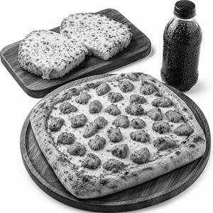 Crispy Chicken  Pizza Meal
