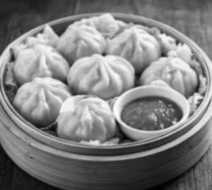 Steam chicken momos[6 pcs]