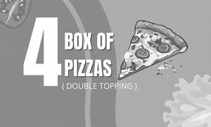 Box Of 4 Pizza (double Toppings)