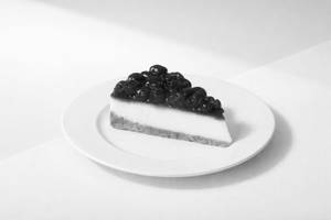 Dark Cherry Cheesecake Slice