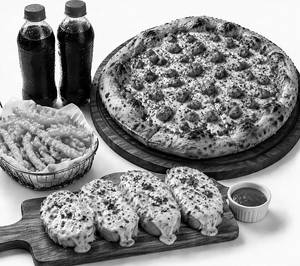 Monsoon Pizza Combo For 2-Non Veg [Serves 2-3]
