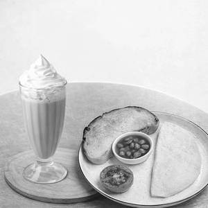 The Folded Delight Omelette + Cold Frappe