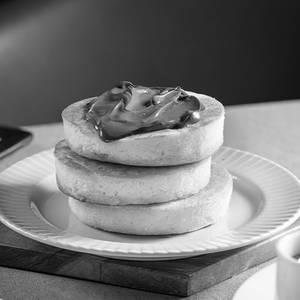 Pancakes With Nutella And Whipped Cream