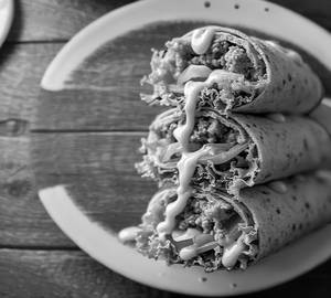Cheese chicken shawarma