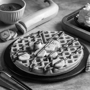 Waffles with Nutella & Banana