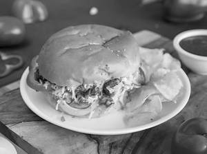 Chicken Tikka Cheese Burger With Choco Lava Cake