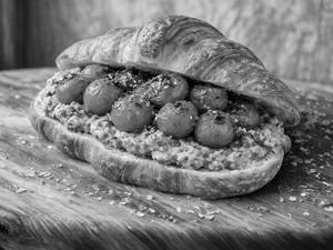 Avocado Croissant Sandwich