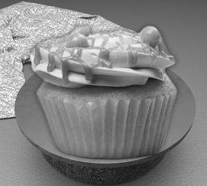 Butterscotch Floral Cup Cake [2 Pcs]